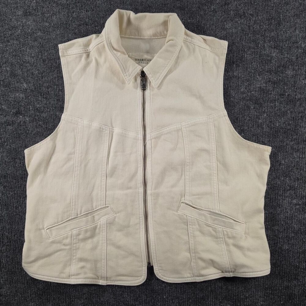 American-eagle Women's Cream Vest